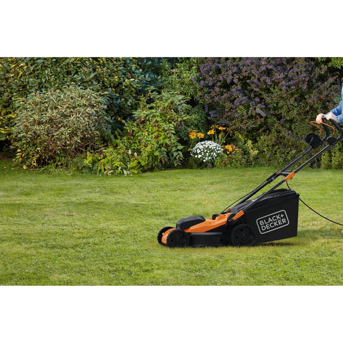 BLACK+DECKER bemwp400 grasmaaier (oranje zwart, 40cm, 1800w)