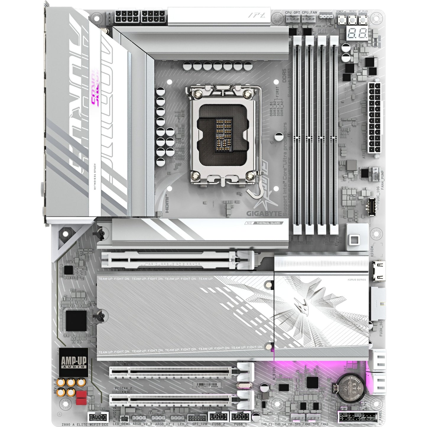 GIGABYTE z890 aorus elite wifi7 ice socket 1851 moederbord (raid, 2.5gb-lan, wi-fi 7, bt, sound, atx)