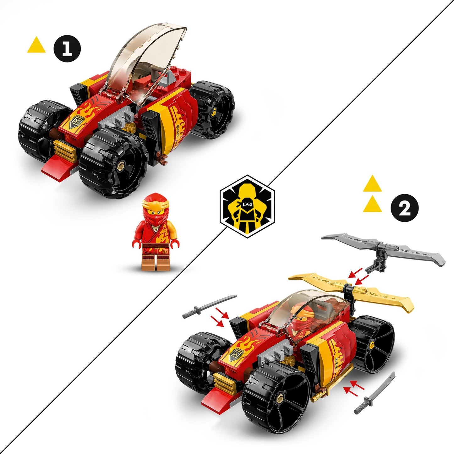 LEGO ninjago - kai's ninja racewagen evo constructiespeelgoed (71780)