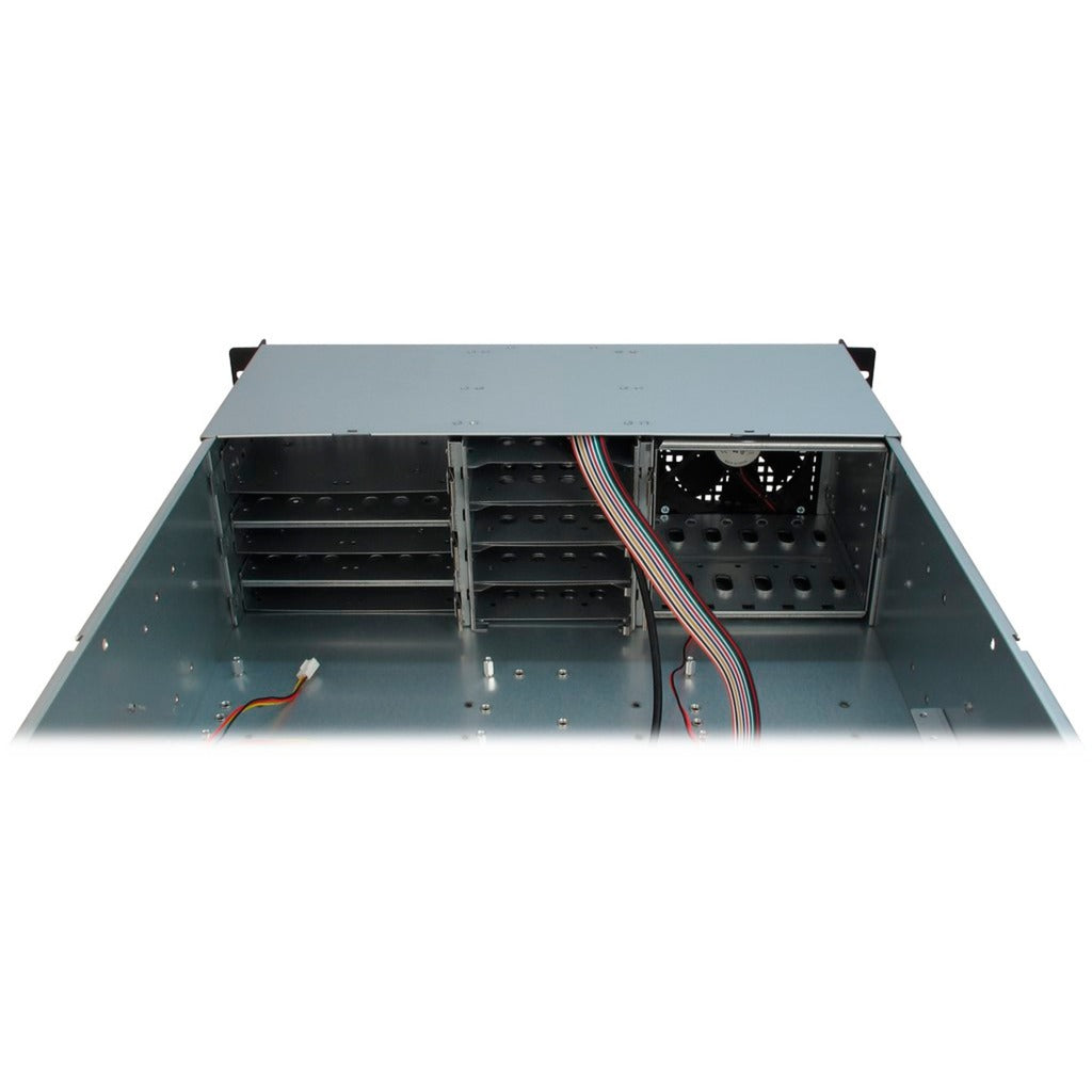Inter-Tech 3u-30248 rack behuizing (zwart | 2x usb-a)