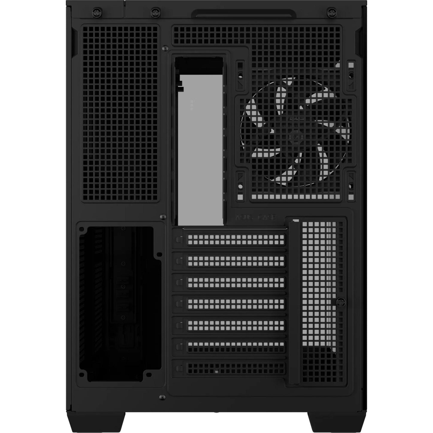 ASUS a32 plus midi tower behuizing (zwart | 2x usb-a | 1x usb-c | rgb | tempered glass)