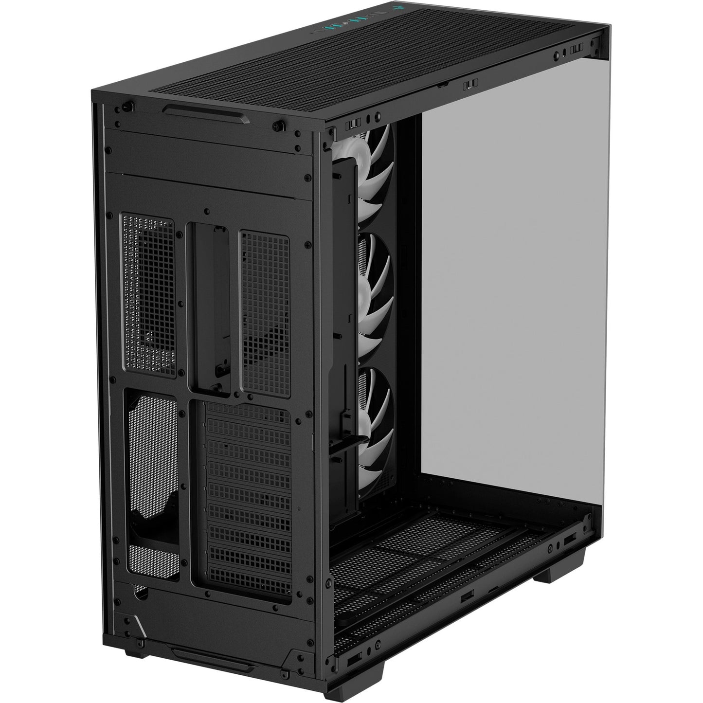 DeepCool ch780 midi tower behuizing (zwart | 4x usb-a | 1x usb-c | rgb | tempered glass)
