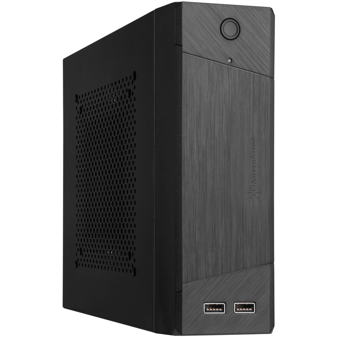 SilverStone sst-ml10b htpc behuizing (zwart | 2x usb-a)