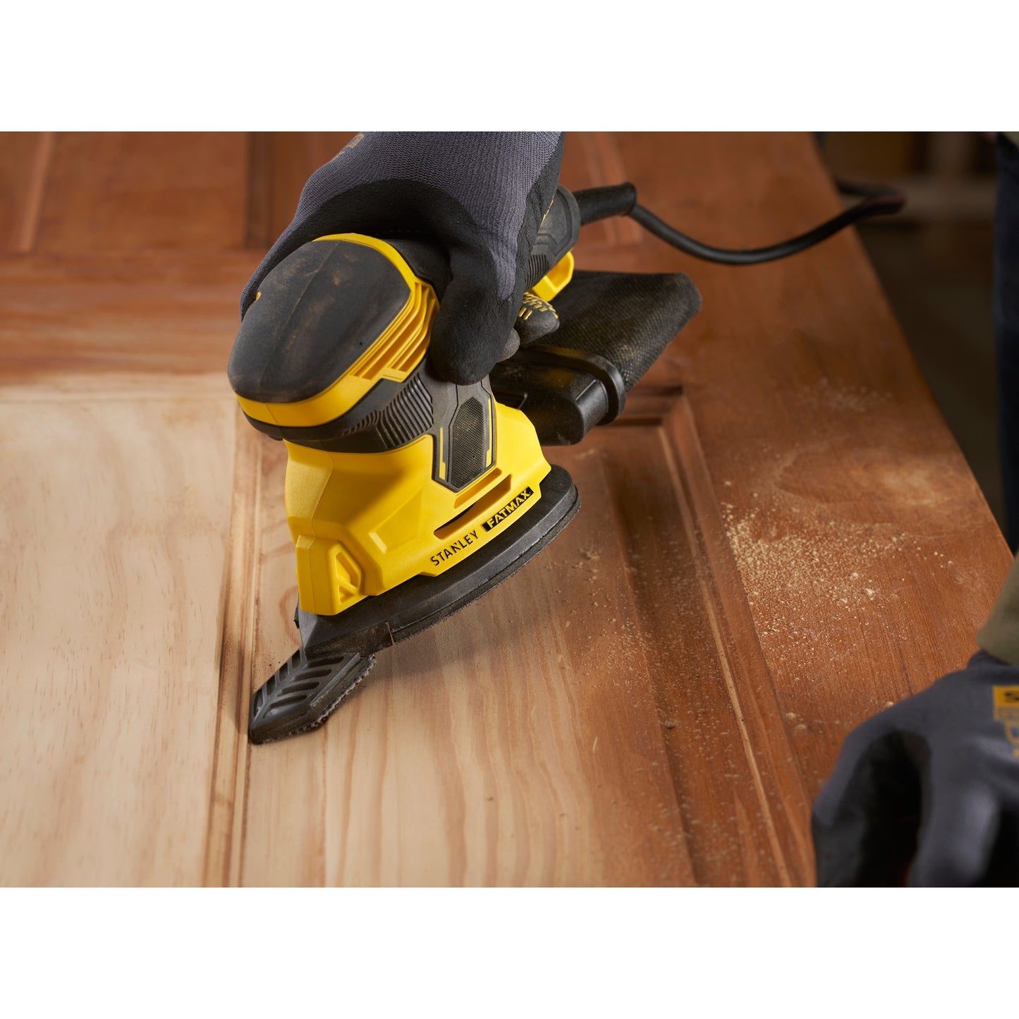 Stanley fatmax 120w detailschuurmachine deltaschuurmachine (geel zwart)