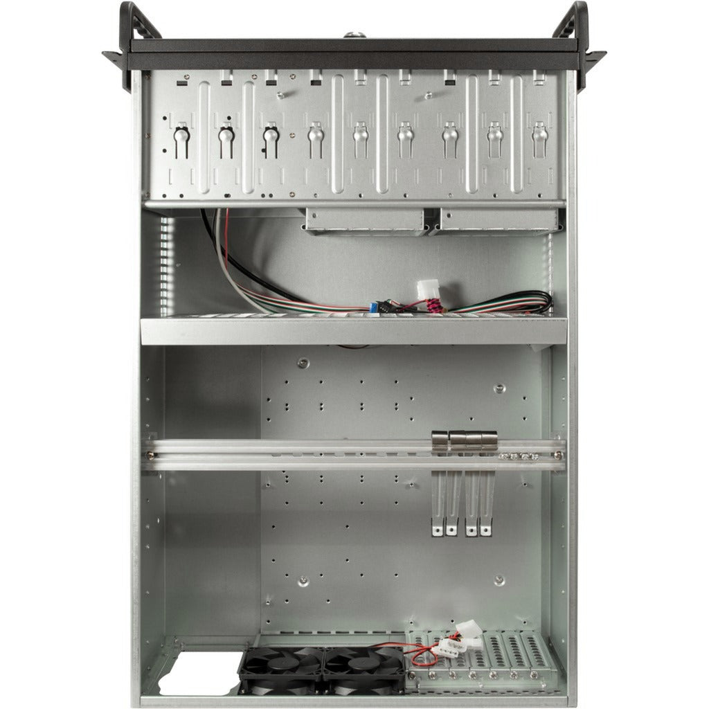 Inter-Tech 4u 4129l rack behuizing (zwart | 2x usb-a)