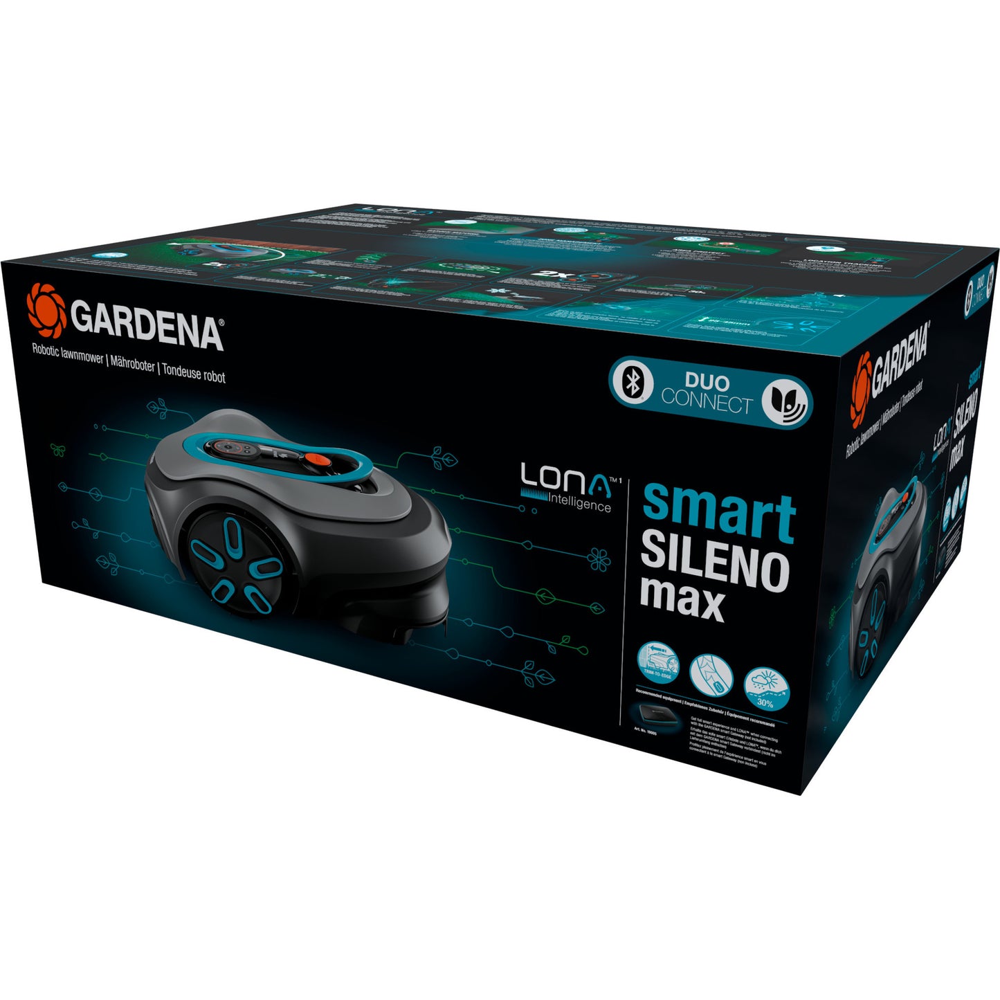 GARDENA robotmaaier sileno max 1200 m² (zwart, laadstation inbegrepen)