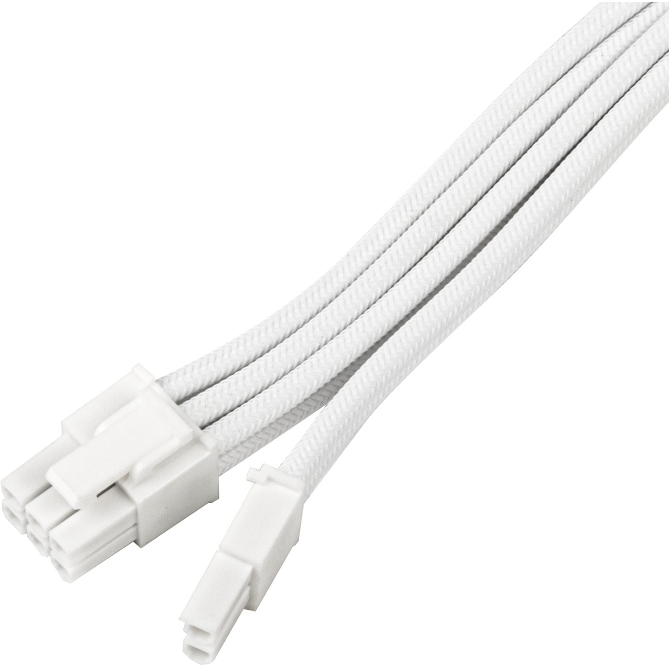 SilverStone sst-pp07e-pci8w-v2, pcie 8pin (6+2) verlengkabel (wit, 30 centimeter)