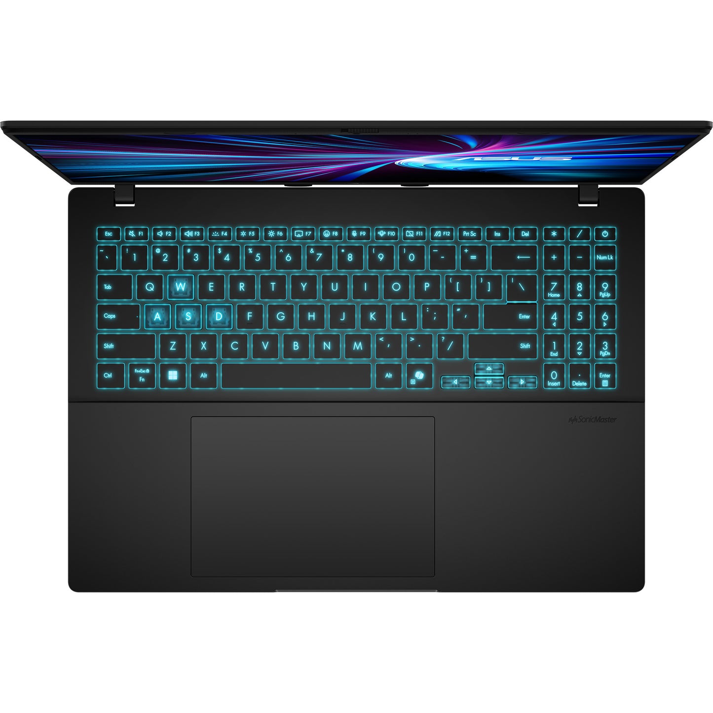 ASUS v16 fx3607vm-rp078ws 16 gaming laptop (zwart (mat) | core 7 240h | rtx 5060 | 16 gb | 1 tb ssd)