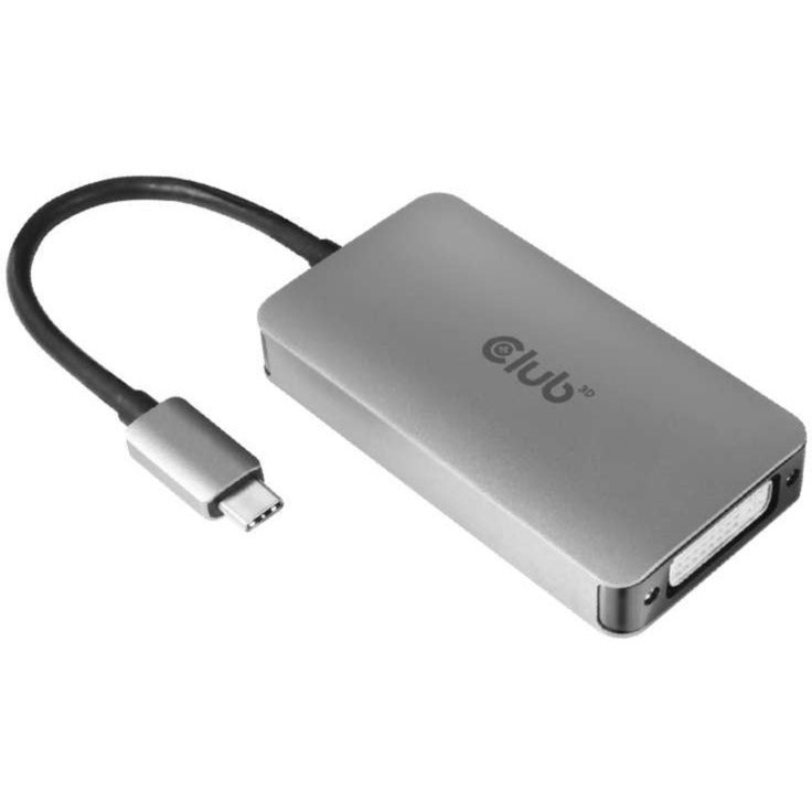 Club 3D usb 3.2 gen1 type-c naar dvi-d hdcp off version adapter (grijs zwart)