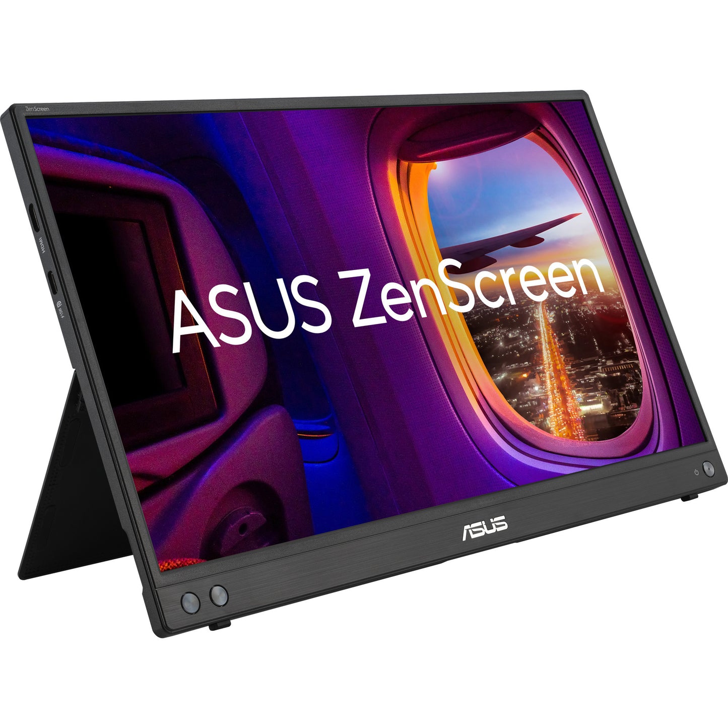ASUS zenscreen mb16ahv 15.6 monitor (zwart, mini-hdmi, 2x usb-c)