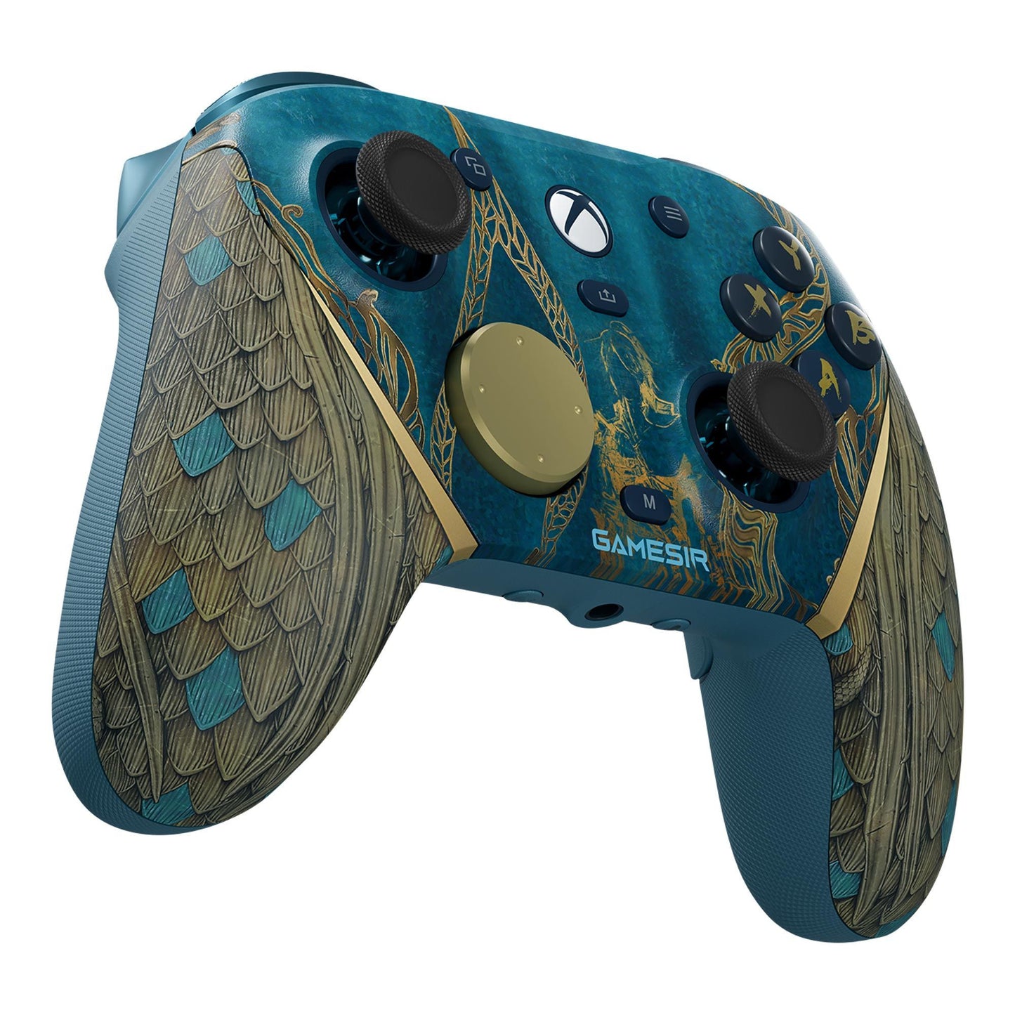 GameSir G7 Pro Tri-Mode - Wuchang Version (Wireless for Xbox) gamepad (Blauw goud, Xbox Series X|S, Xbox One, pc, Android, Steam)