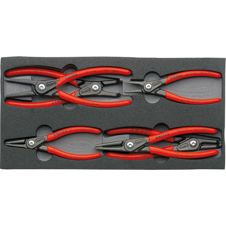 KNIPEX precisie-borgveertangenset 002001v02 (6-delig)