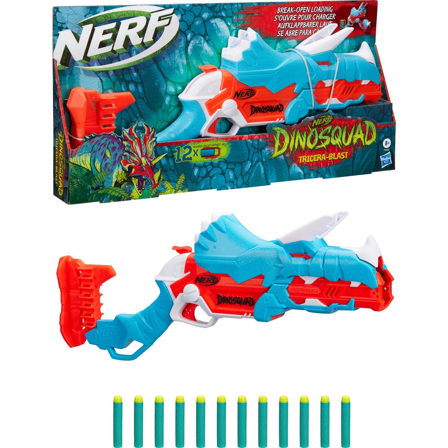 Hasbro NERF dinosquad tricera-blast nerf-gun