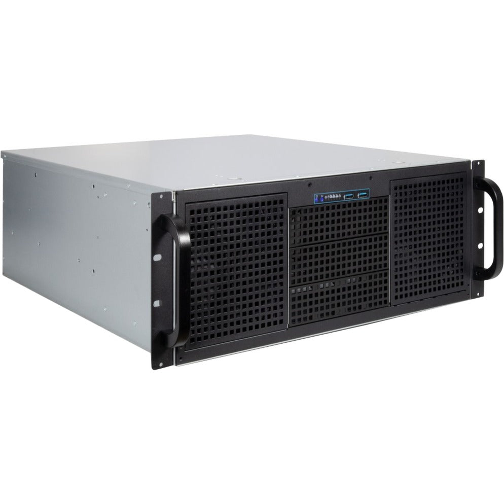 Inter-Tech 4u 40248 rack behuizing (zwart | 2x usb-a)