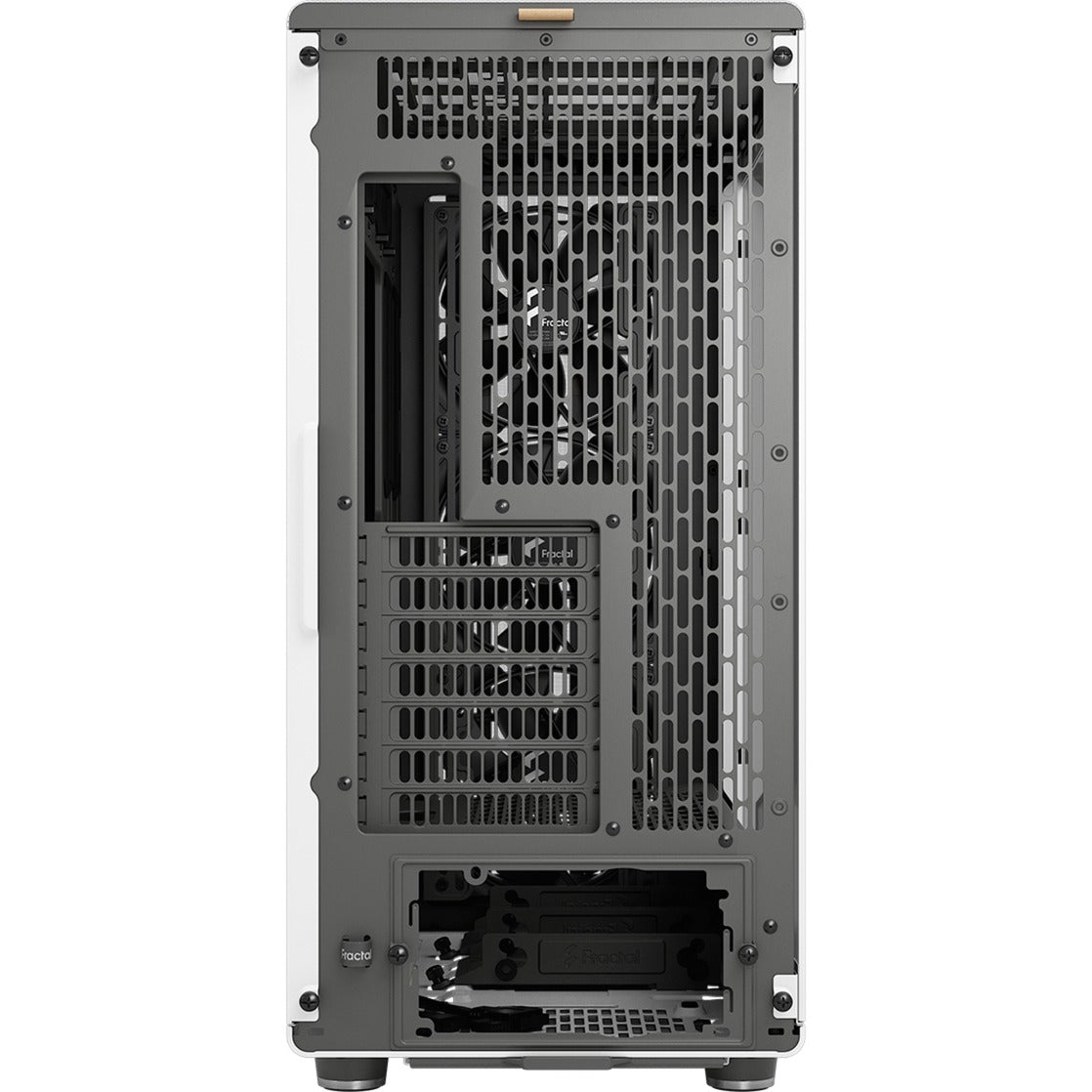 Fractal Design north xl midi tower behuizing (wit houtkleur | 2x usb-a | 1x usb-c | tempered glass)