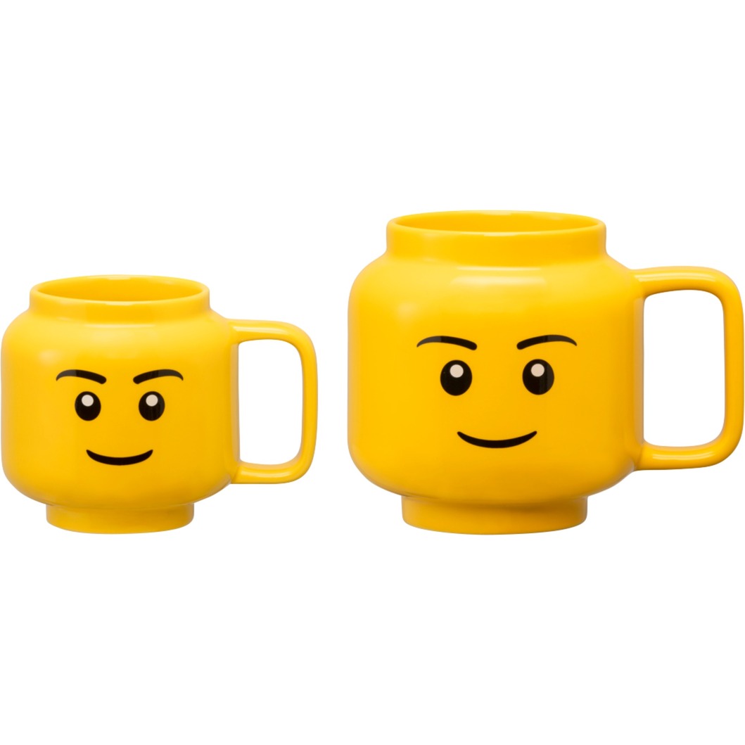 Room Copenhagen lego keramische mok - jongen, klein (geel)