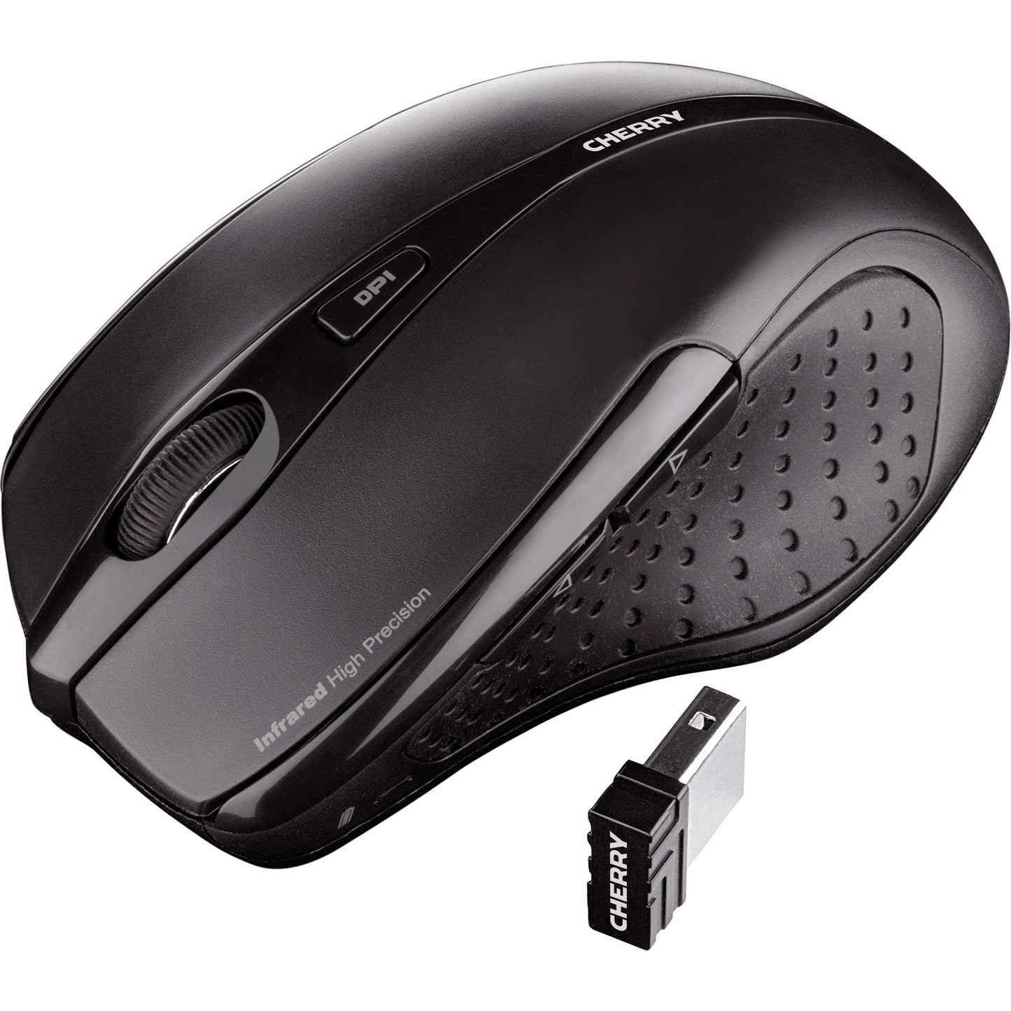 CHERRY dw 5100 draadloze desktopset (zwart, us lay-out (qwerty), 100%)