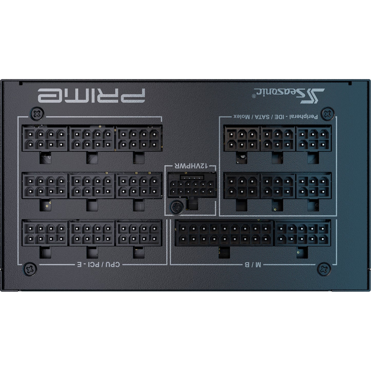 Seasonic prime tx-1300 modulaire 1300 watt voeding (zwart, 1x 12vhpwr, 6x pcie)
