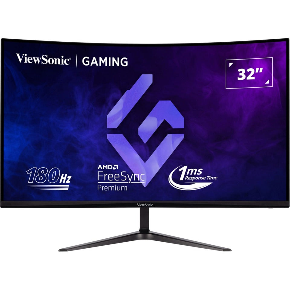 ViewSonic vx3218c-2k 32 curved gaming monitor (zwart, 2x hdmi, 1x displayport, 180 hz)