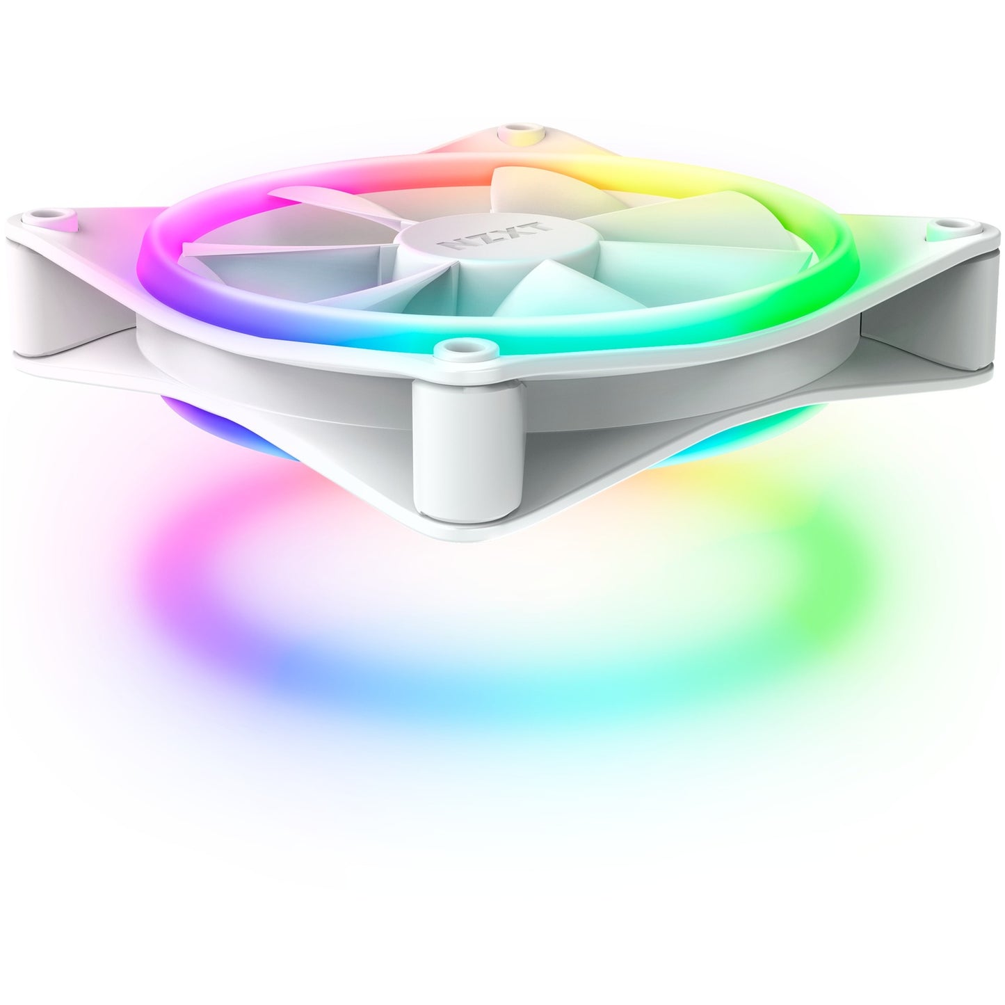 NZXT f120 rgb duo case fan (wit, 120 x 120 x 25 mm, pwm, zonder controller)