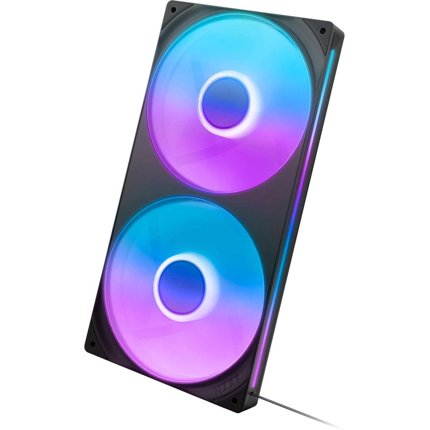 NZXT f280 rgb core case fans (zwart, 2 stuks, 280 x 140 x 26 mm)