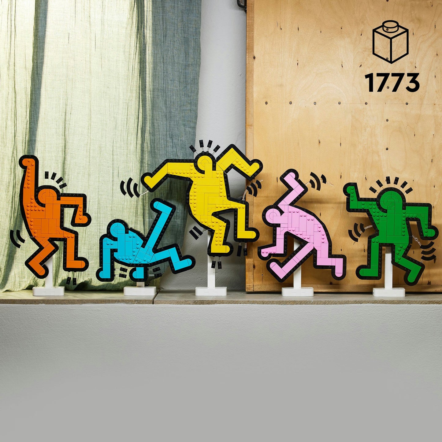LEGO art 31216 keith haring dansende figuren