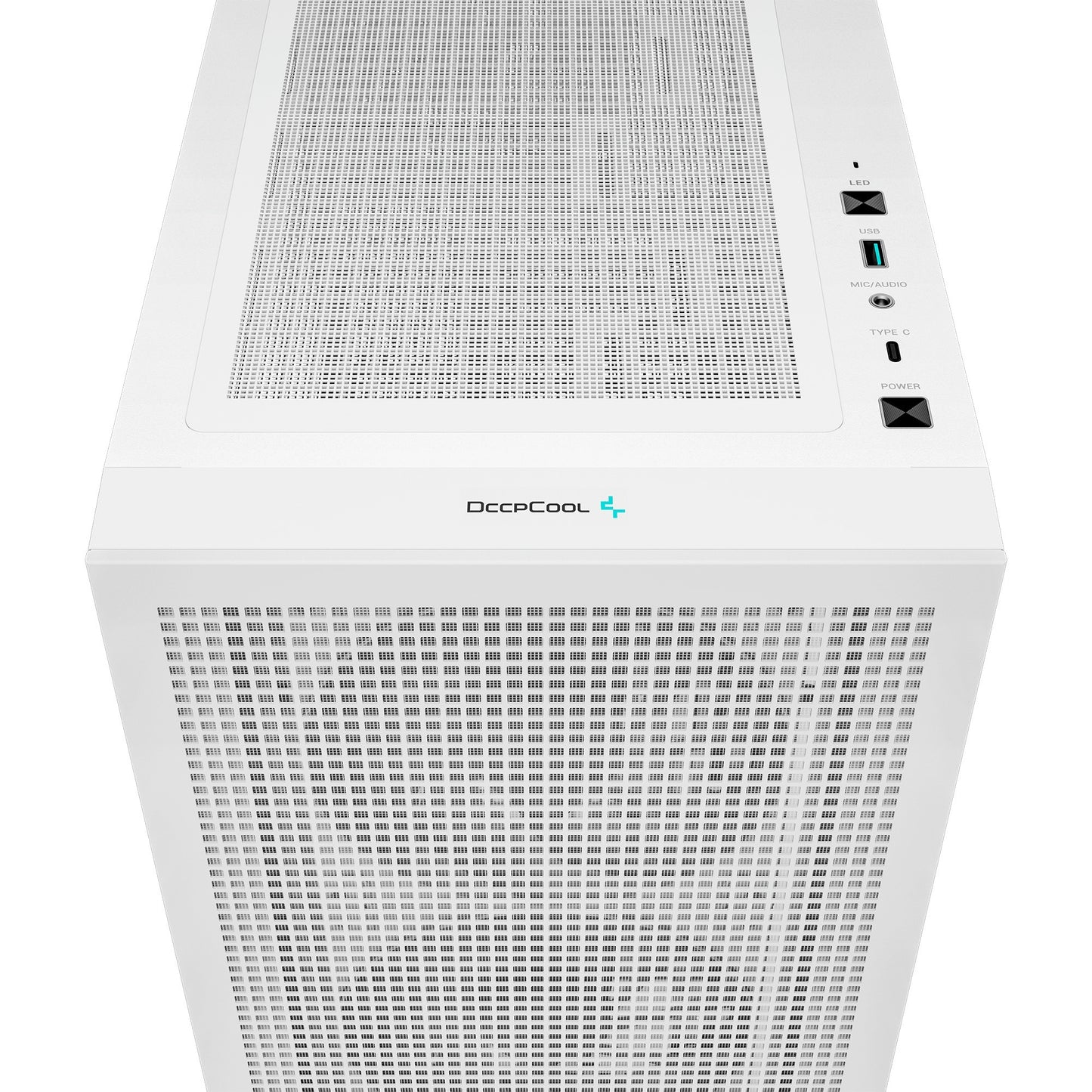 DeepCool ch560 digital midi tower behuizing (wit | 1x usb-a | 1x usb-c | rgb | tempered glass)