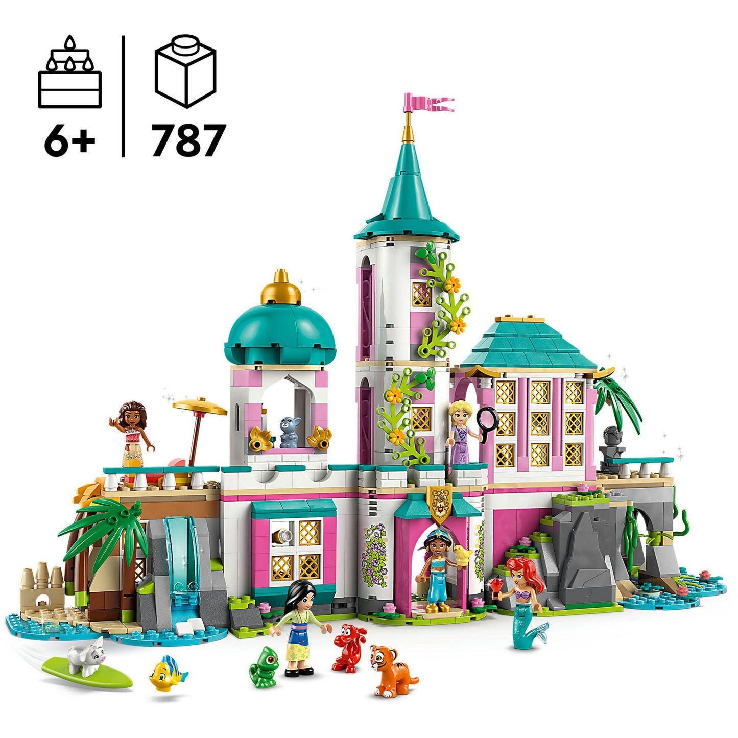 LEGO disney - prinsessenkasteel en koninklijke huisdieren constructiespeelgoed (43267)
