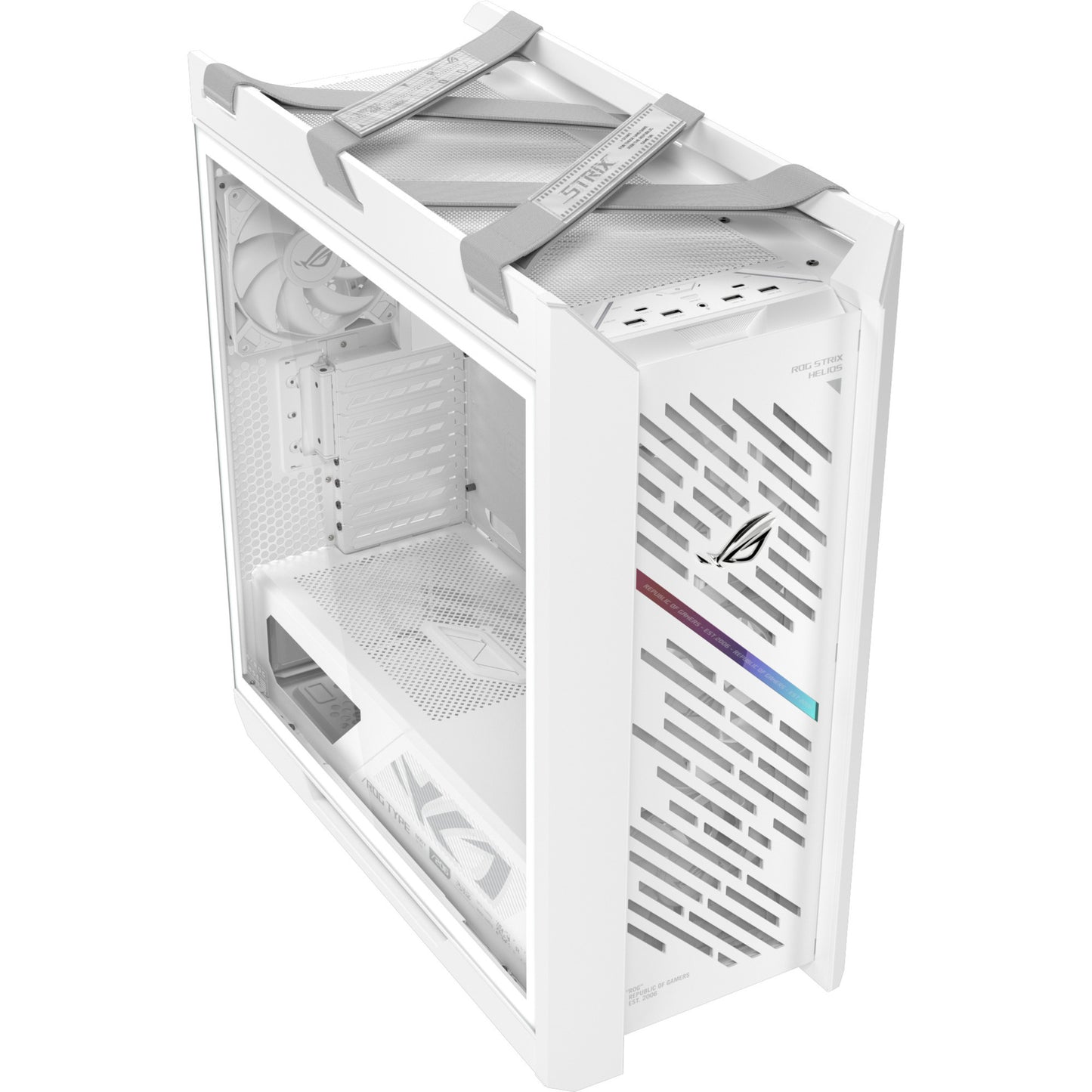 ASUS rog strix helios ii gx601s midi tower behuizing (wit | 4x usb-a | 2x usb-c | rgb | tempered glass)