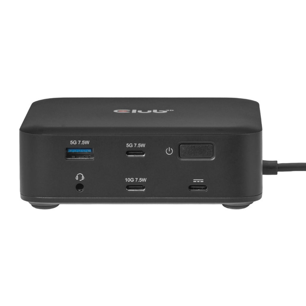 Club 3D 12-1 usb-c® quad displaylink dockingstation (zwart)
