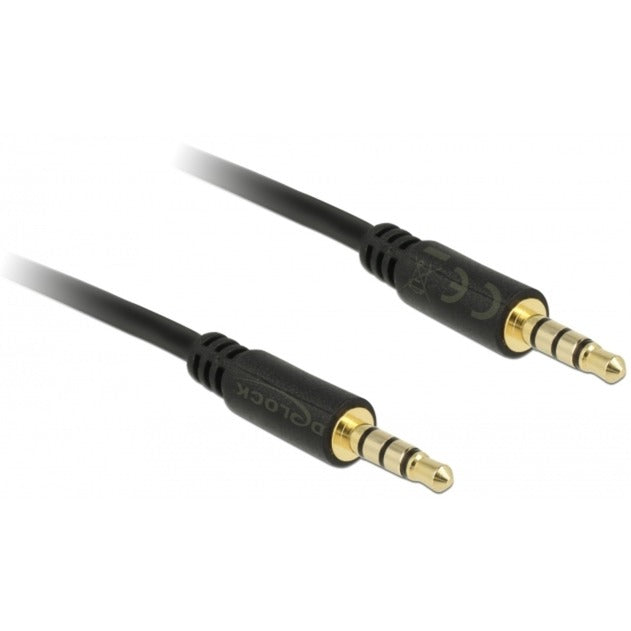 DeLOCK 3,5 mm male > 3.5 mm male kabel (zwart, 3 meter)