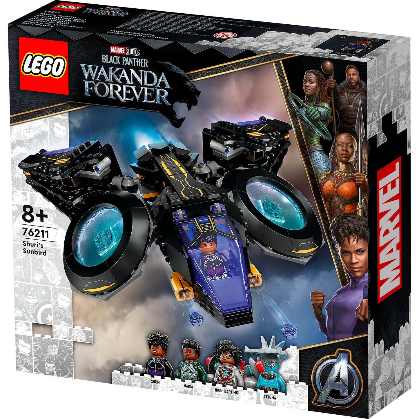 LEGO marvel - shuri's sunbird constructiespeelgoed (76211)