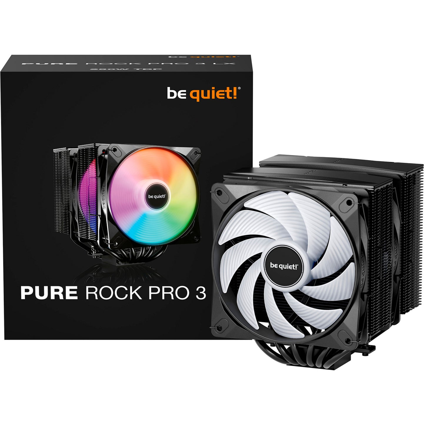 Be Quiet! pure rock pro 3 lx rgb cpu-koeler (zwart)