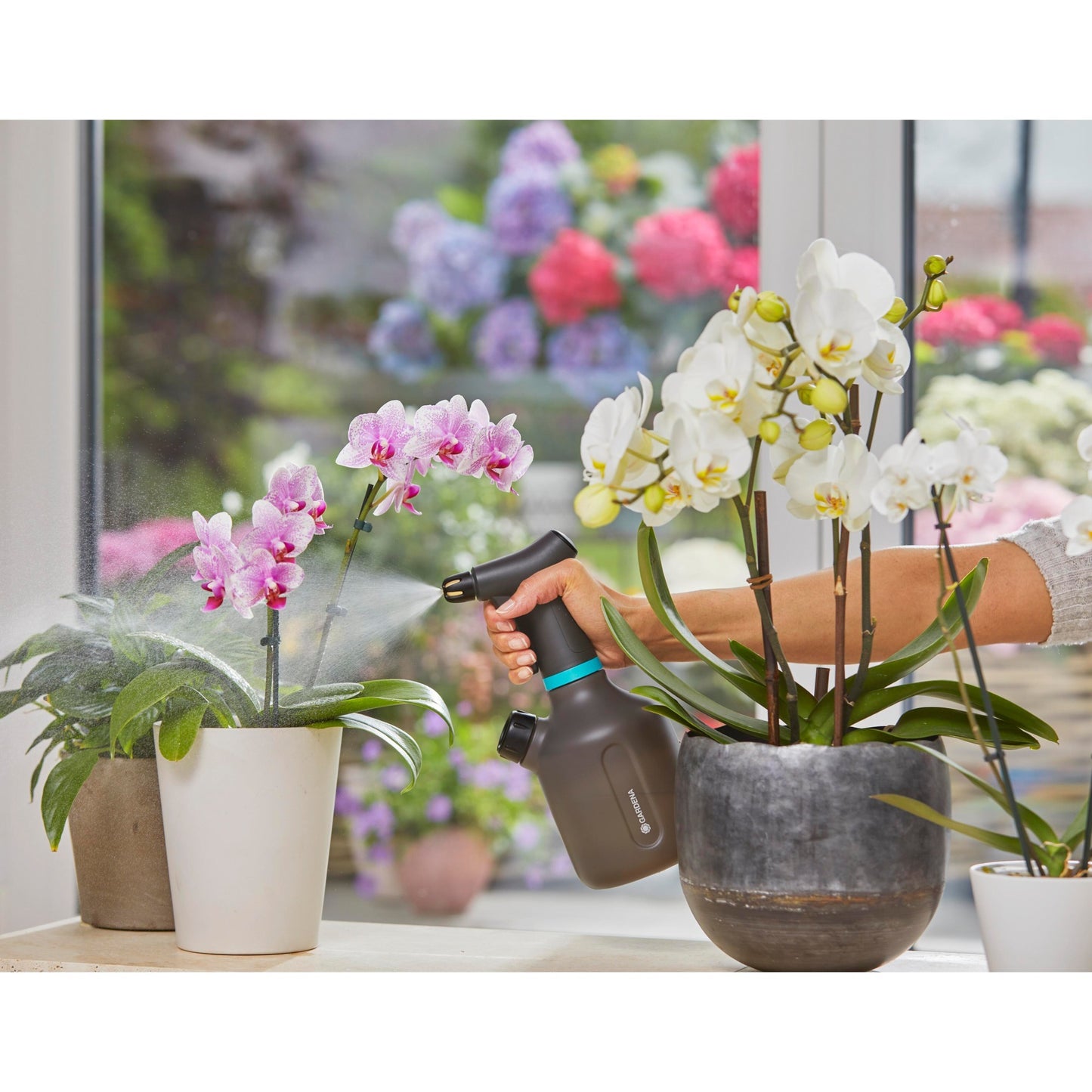GARDENA plantenspuit 1 l easypump (grijs, 11114-20)