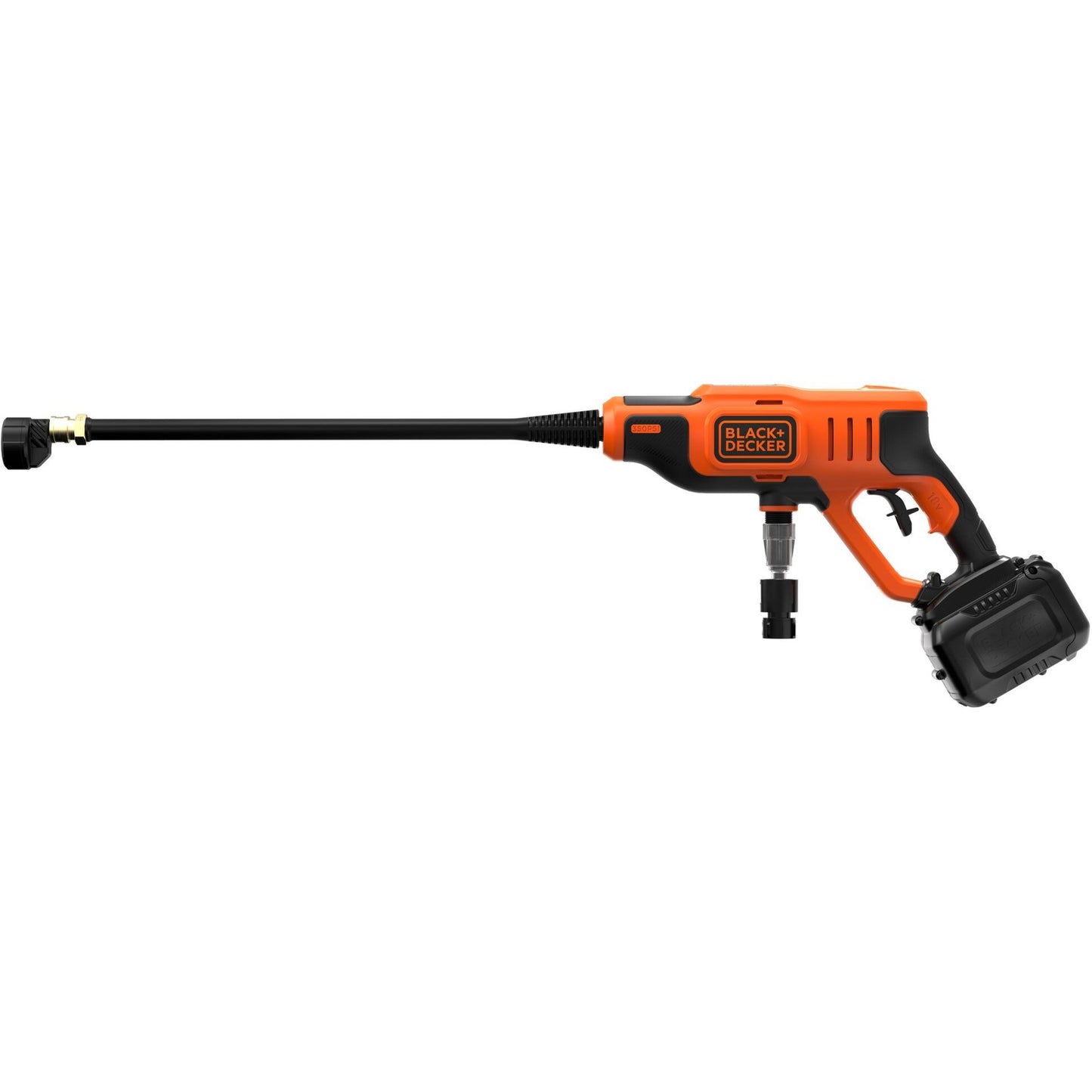 BLACK+DECKER bcpc18d1-qw 18v hogedrukreiniger (oranje zwart, 18v 2.0ah accu en oplader inbegrepen)