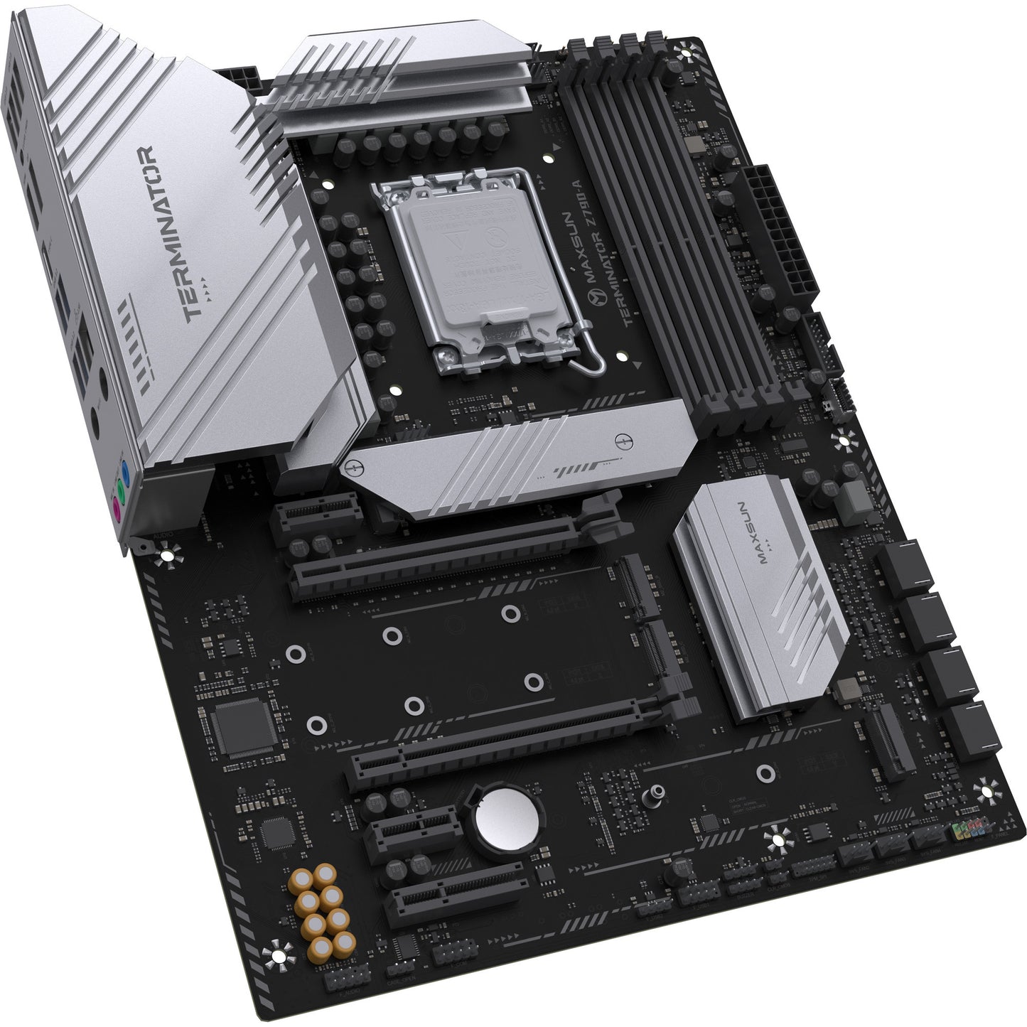 MAXSUN ms-terminator z790-a wifi socket 1700 moederbord (zwart, raid, 2.5 gb-lan, wlan, bt, sound, atx)