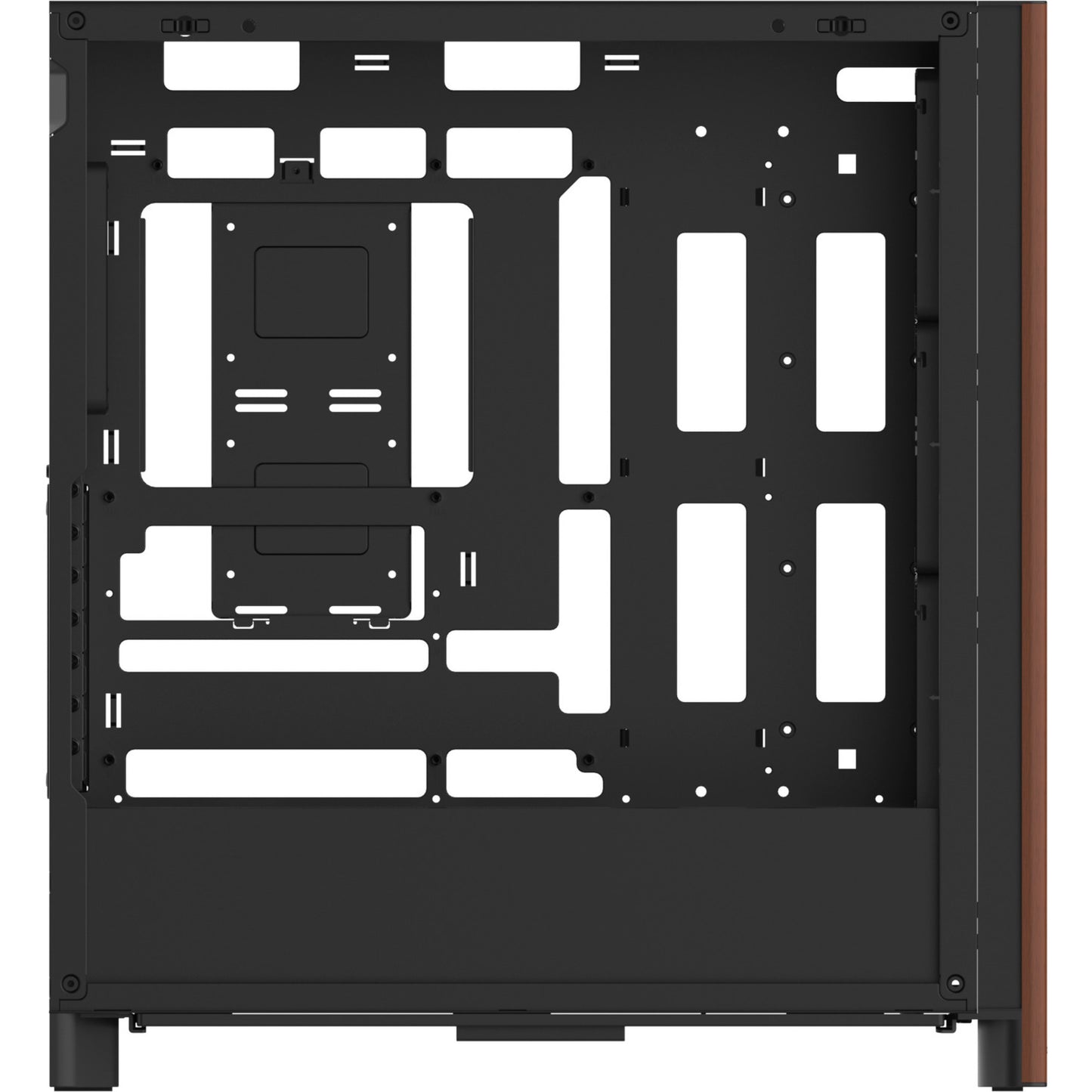 Thermaltake s370 ws midi tower behuizing (zwart | 2x usb-a | 1x usb-c | tempered glass)