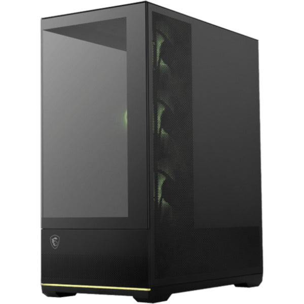 MSI mag pano 110r pz midi tower behuizing (zwart | 2x usb-a | 1x usb-c | tempered glass)