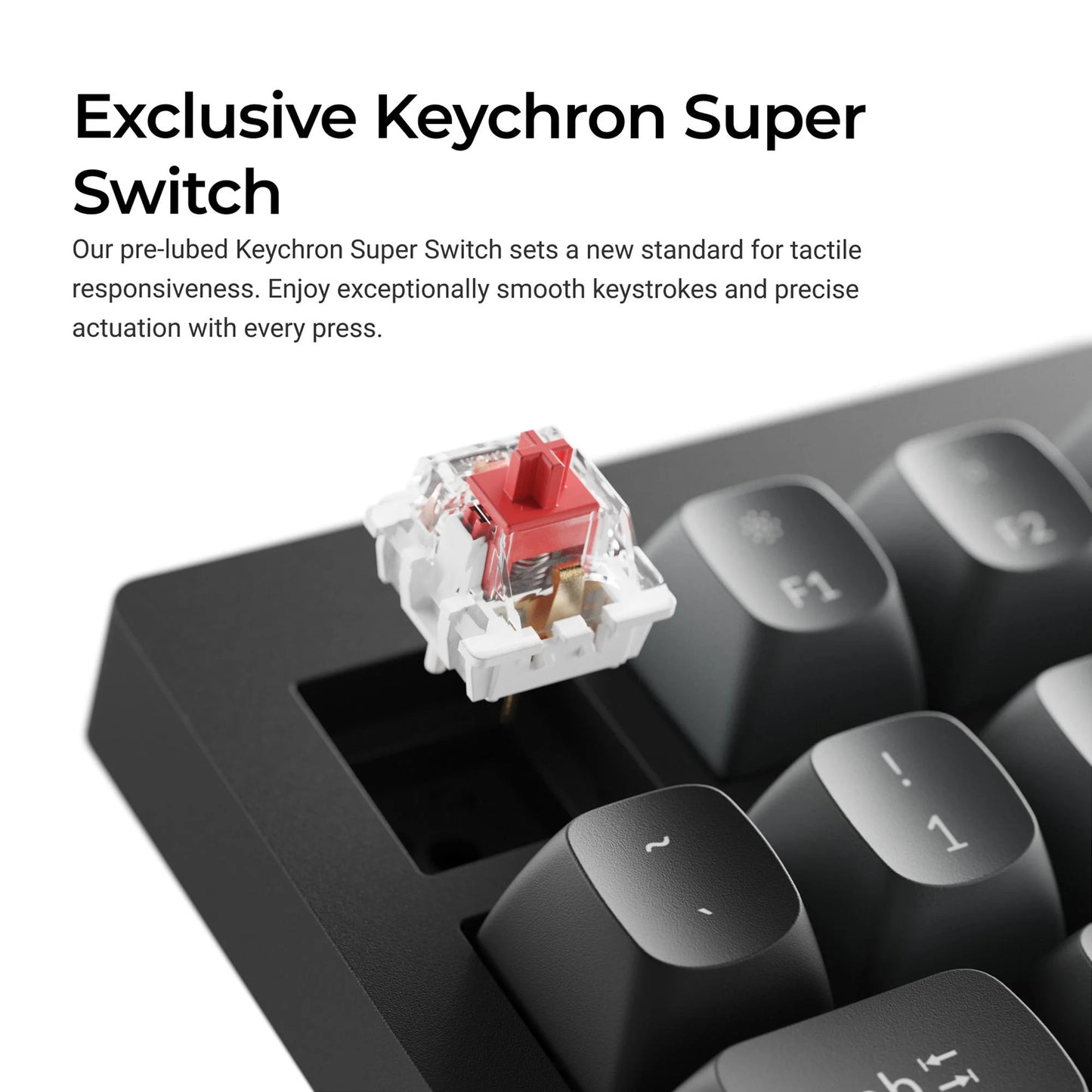 Keychron v1w-d3 8k qmk wired custom mechanical keyboard (zwart, us lay-out (qwerty), super brown, 75%, rgb leds, double-shot pbt, hot swap, 8k, knop)