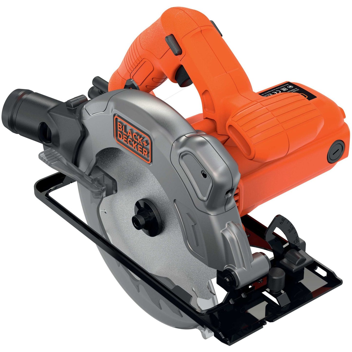 BLACK+DECKER 1250w 190mm cirkelzaag cs1250lka-qs handcirkelzaag (oranje, incl. koffer met 2x zaagblad)