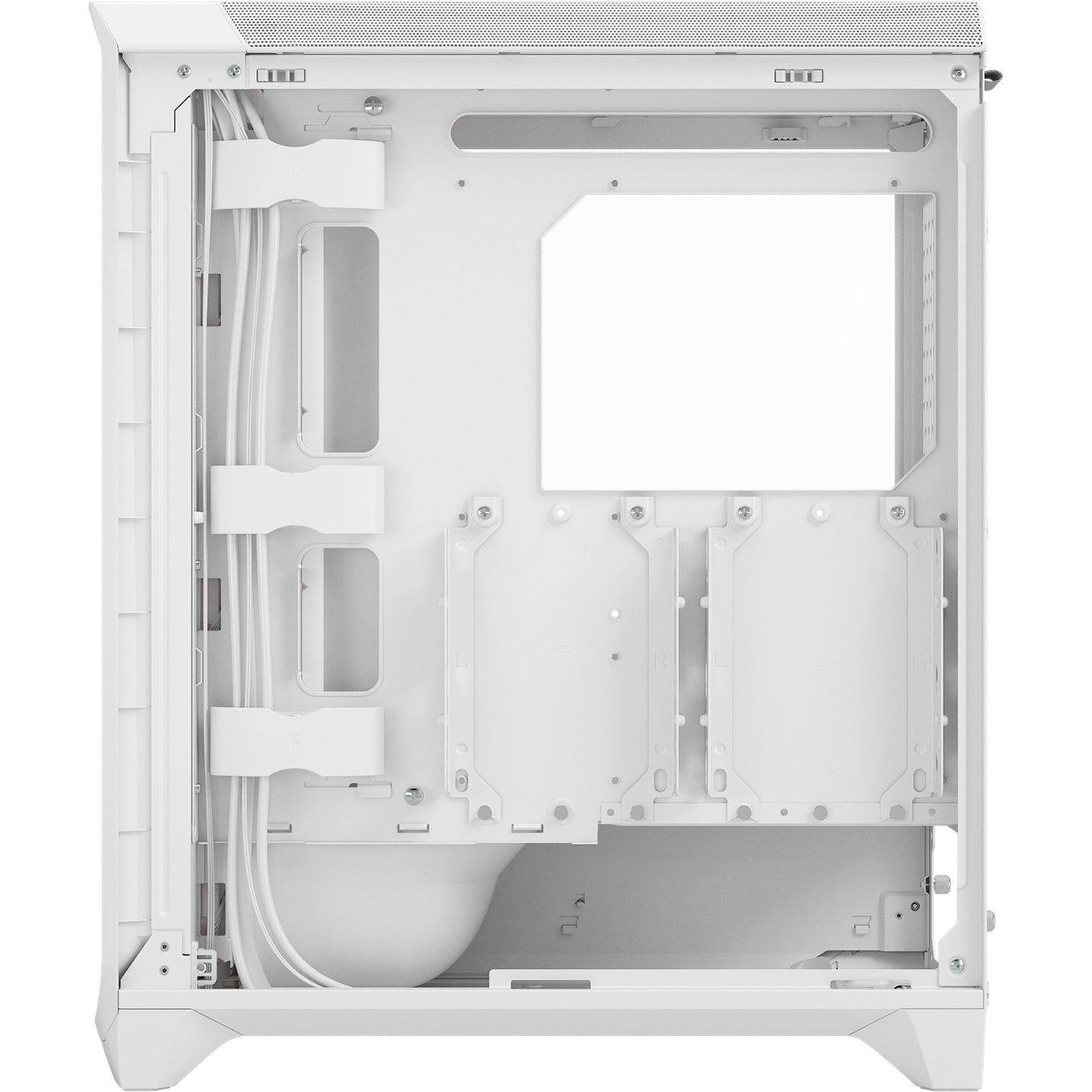 Fractal Design meshify 3 rgb midi tower behuizing (wit | 2x usb-a | 1x usb-c | rgb | tempered glass)