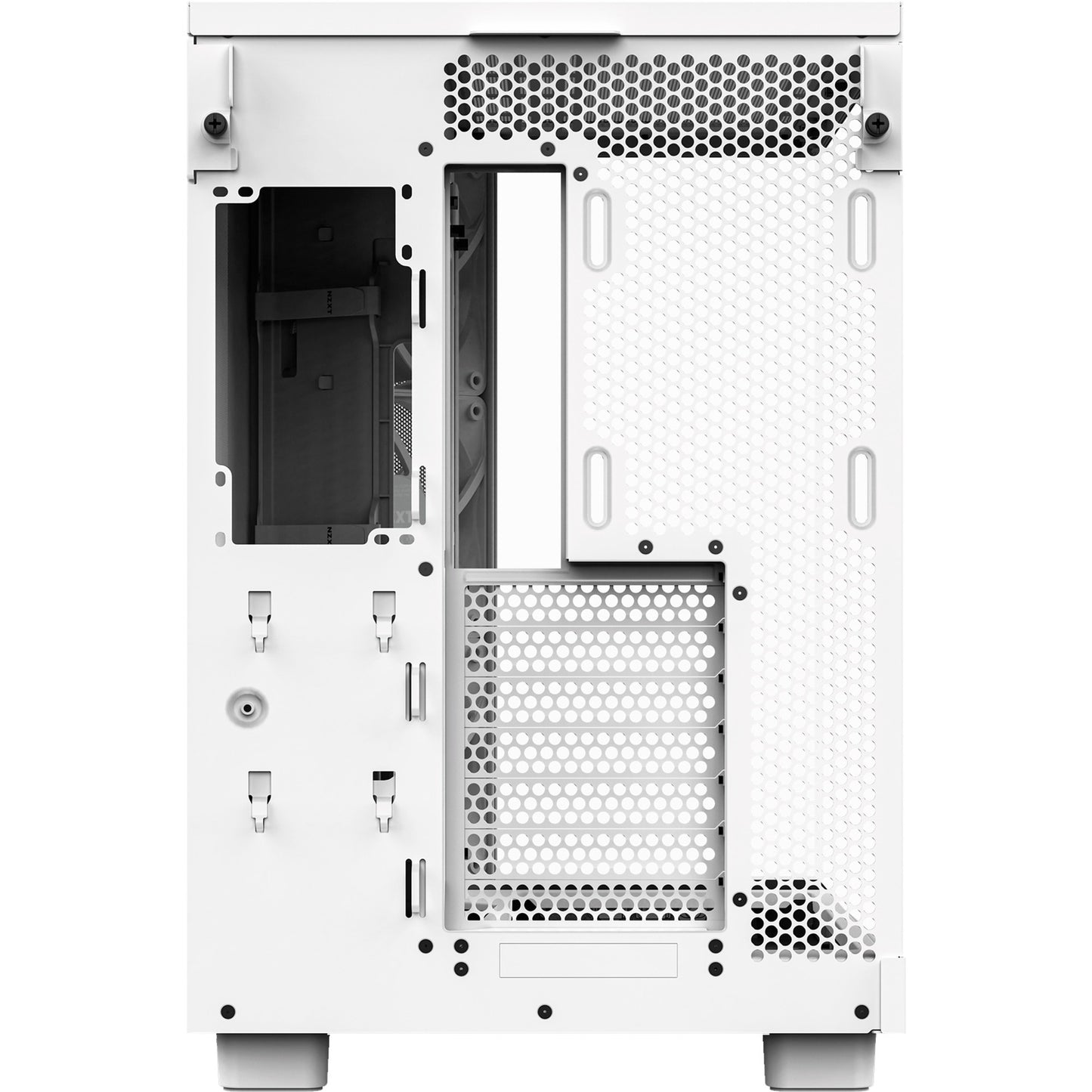 NZXT h6 flow rgb midi tower behuizing (wit | 2x usb-a | 1x usb-c | rgb | tempered glass)