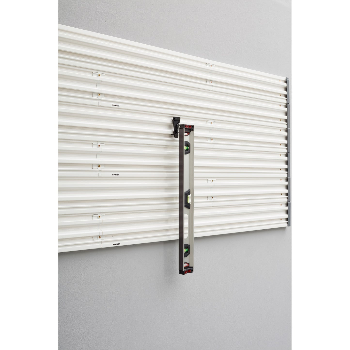 Stanley track wall - hakenassortiment small, 8 stuks houder (zwart)