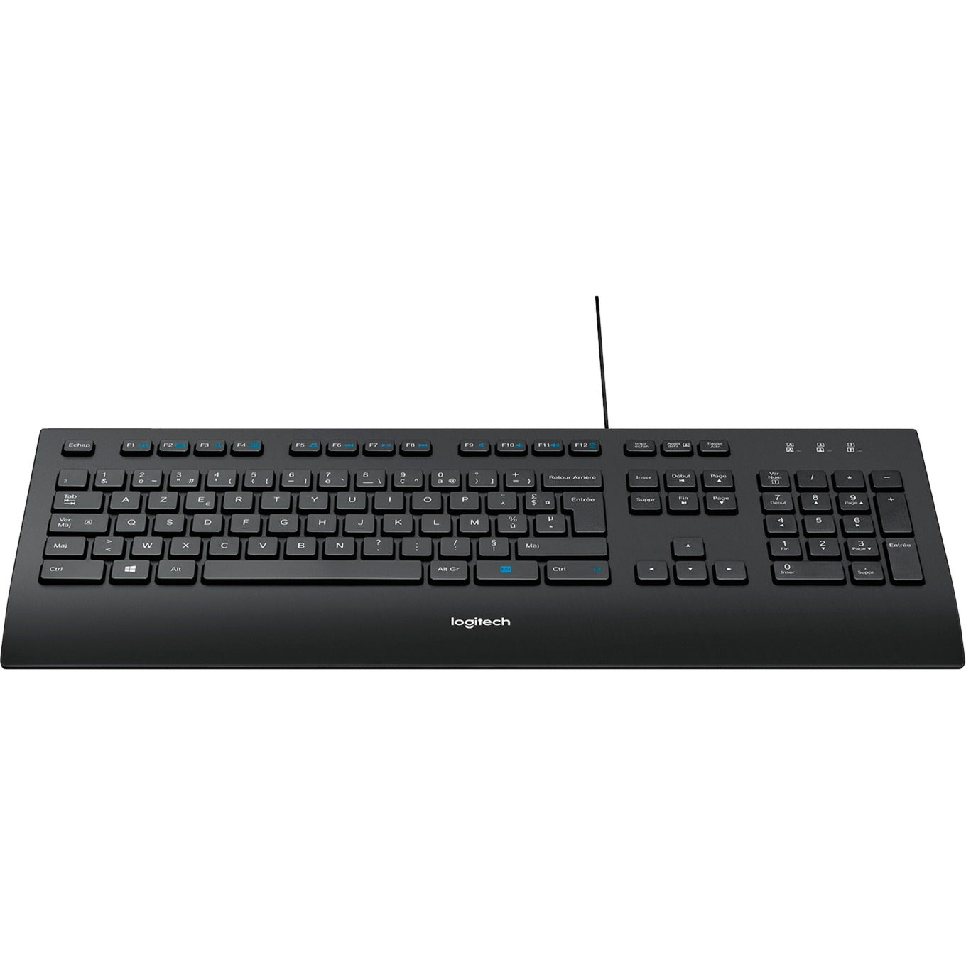 Logitech k280e toetsenbord (zwart, eu lay-out (qwerty), rubberdome)