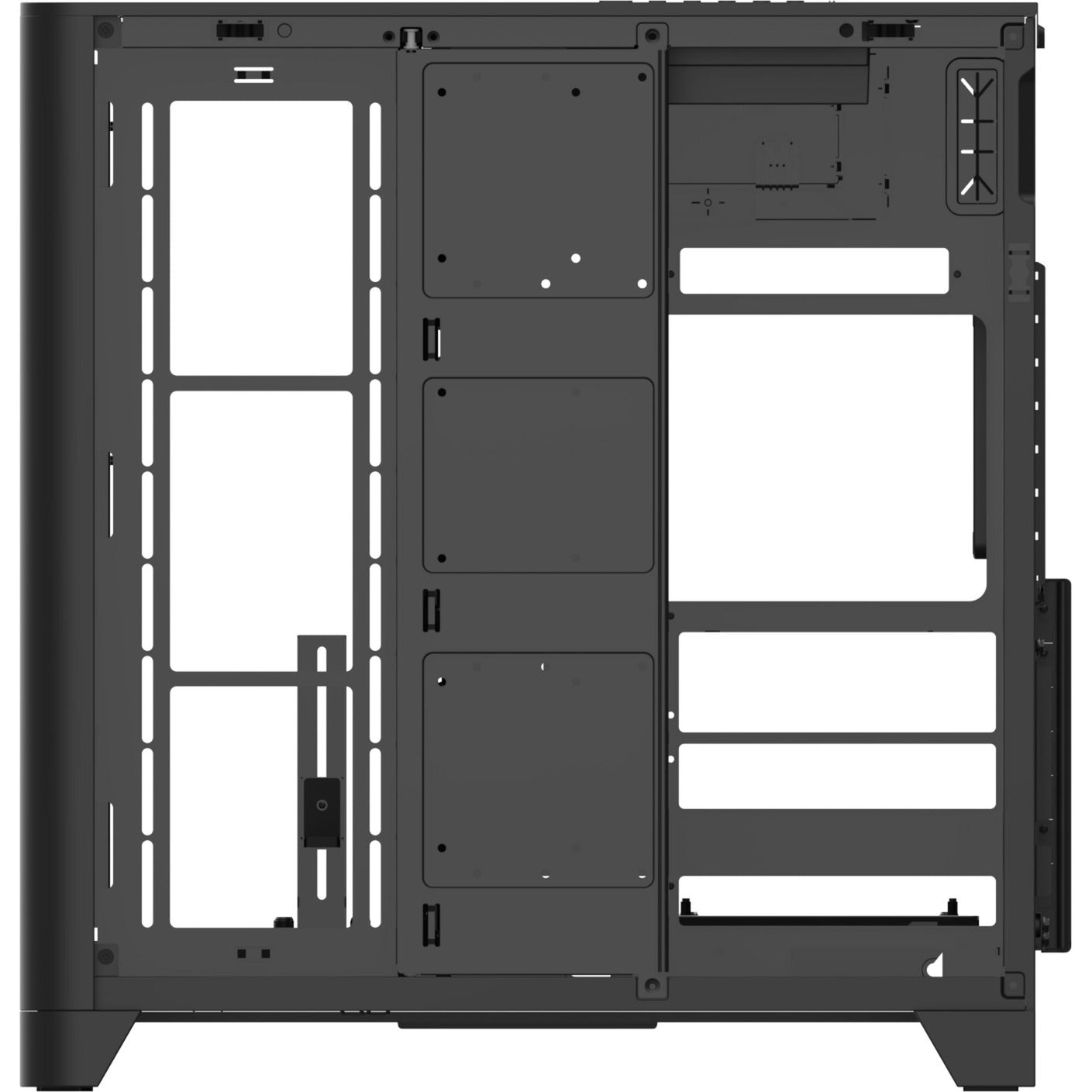 Thermaltake view 390 air midi tower behuizing (zwart | 2x usb-a | 1x usb-c | tempered glass)