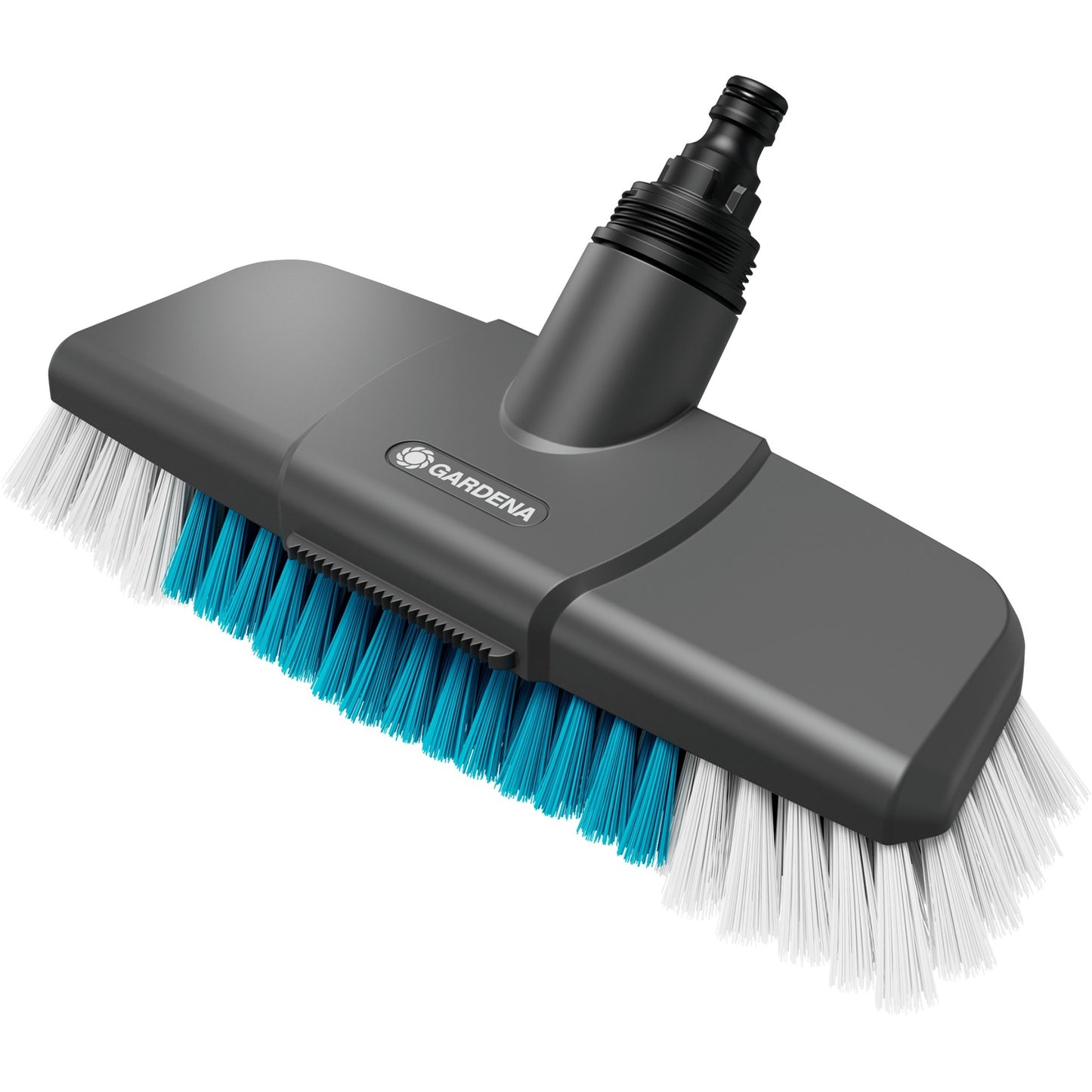 GARDENA cleansystem steelborstel hard wasborstel (grijs turquoise, 18816-20, werkbreedte 27cm)