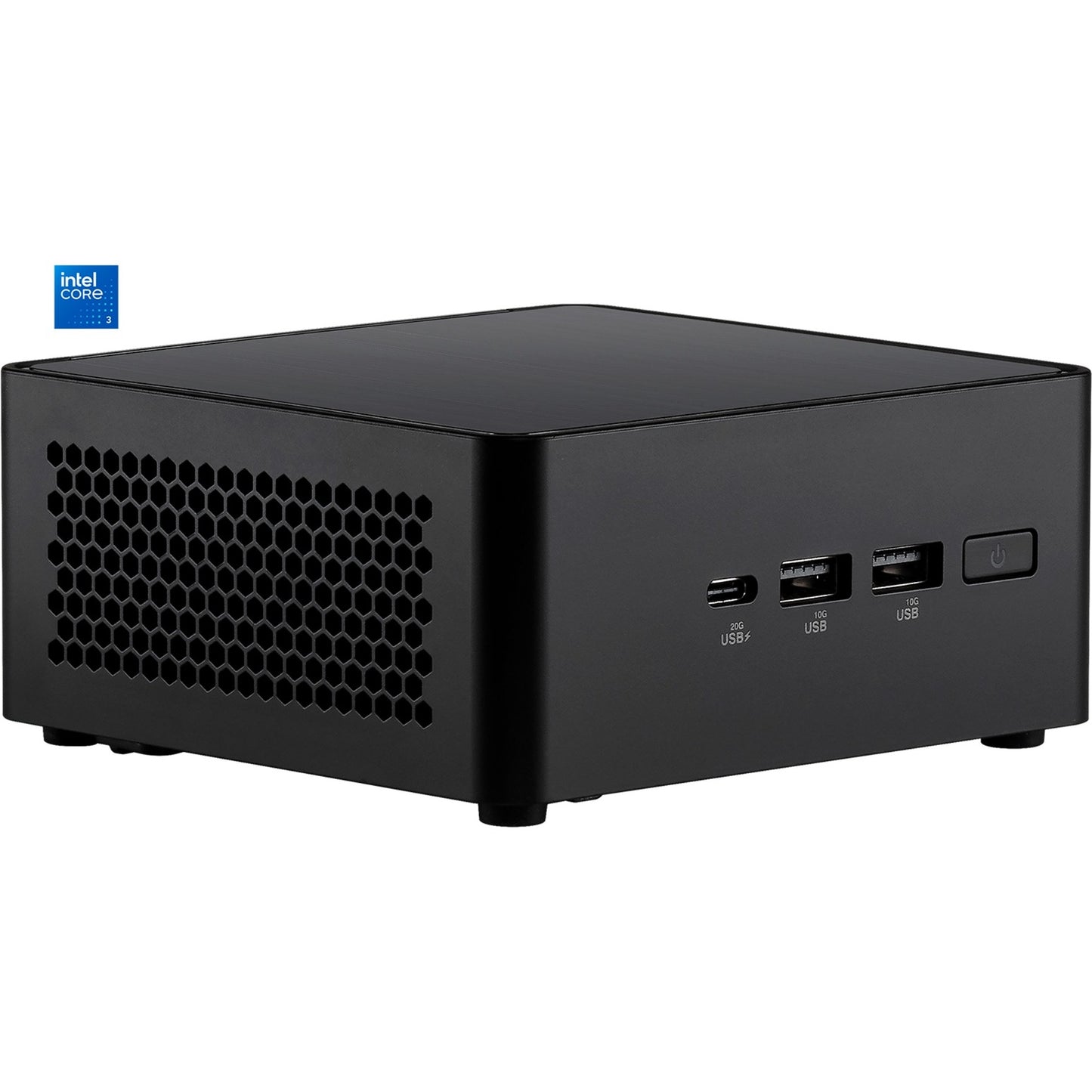ASUS nuc 14 pro tall kit rnuc14rvhi300002i barebone (zwart | core 3 100u | intel graphics)