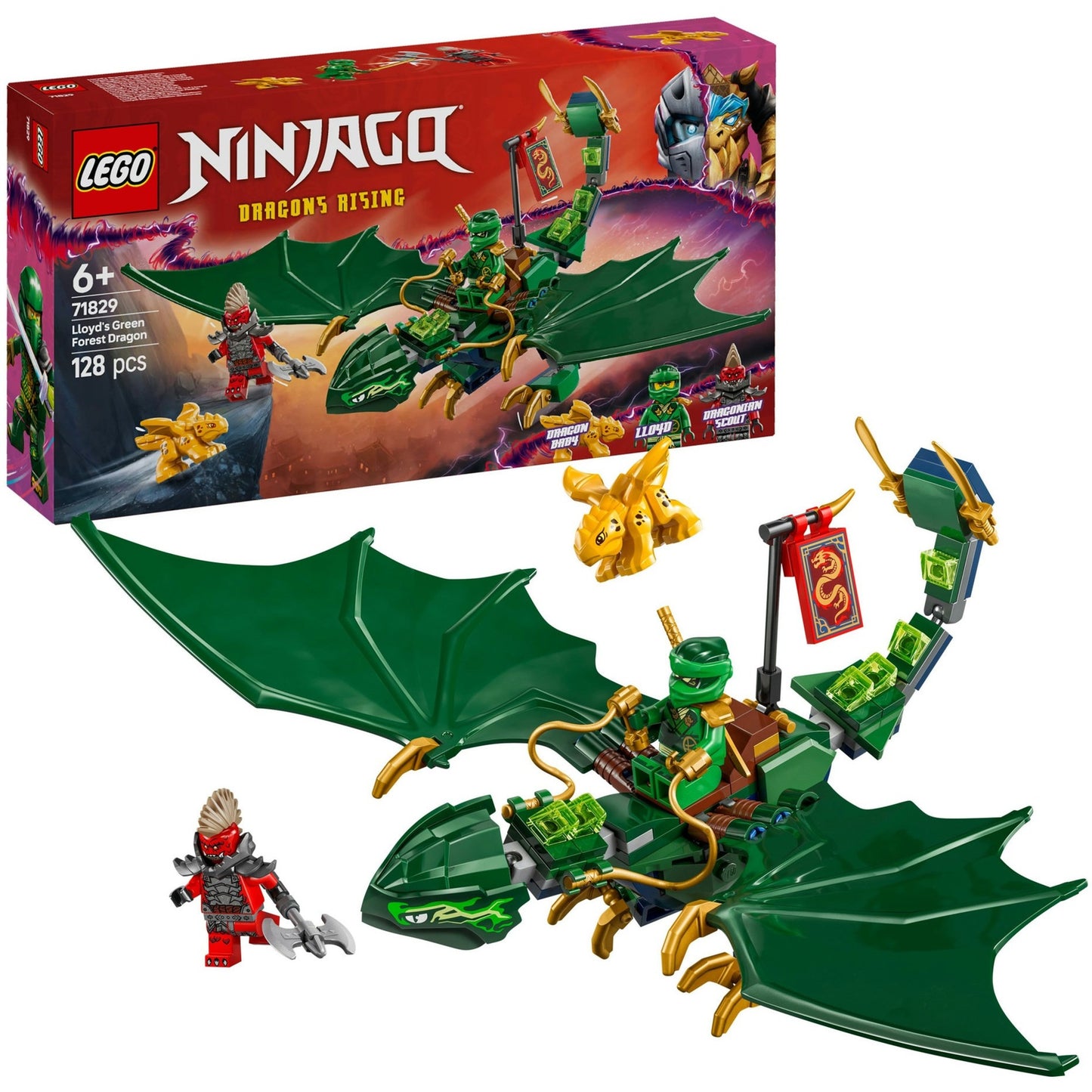 LEGO ninjago 71829 lloyds groene bosdraak