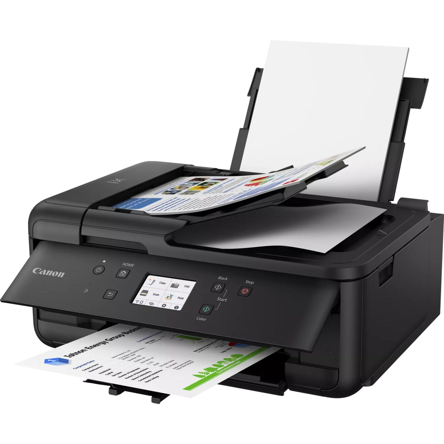 Canon pixma tr7650 all-in-one inkjetprinter met faxfunctie (zwart, usb, wi-fi, kopie, scan, fax)
