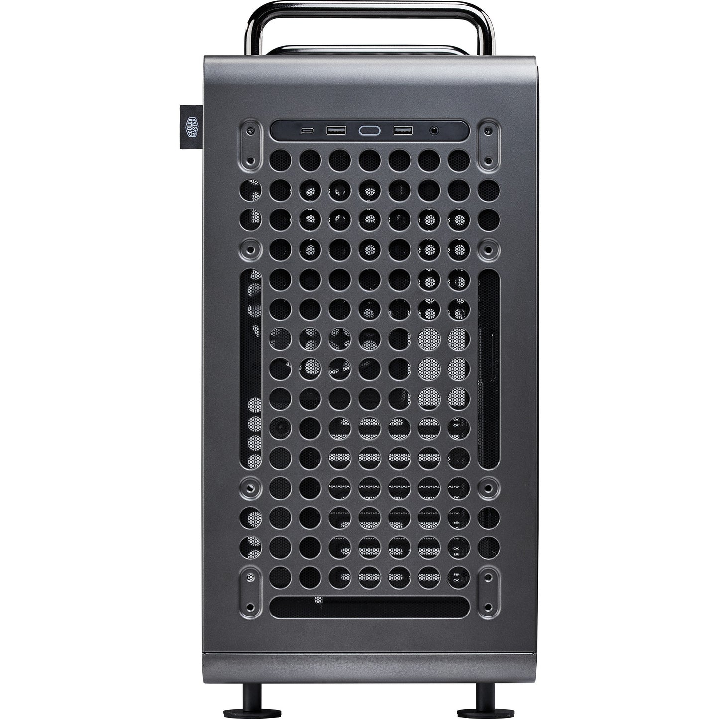 Cooler Master qube 540 stardust iron midi tower behuizing (zwart | 2x usb-a | 1x usb-c | tempered glass)